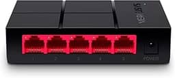 MERCUSYS MS105G - Switch Gigabit RJ45 de 5 portas, Ethernet LAN 10/100/1000 Mbps, Plug and Play, Switch de mesa, casa e escritório, pequeno, caixa de plástico