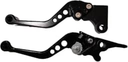 KP Manete Esportivo Regulável, Preto, para Freio e Embreagem, Compatível com CG Titan/Fan 125/150/160 com Freio a Disco