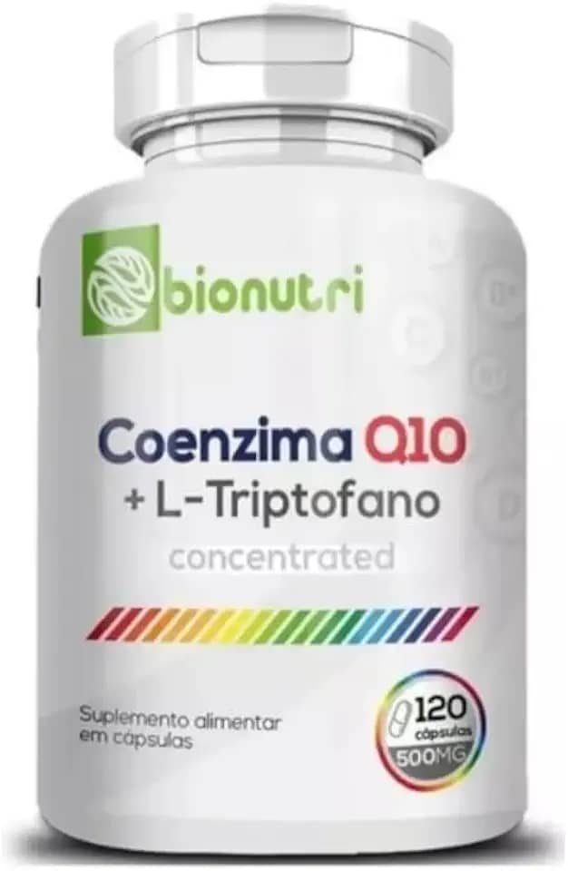Coenzima Q10 + L Triptofano 500mg Concentrada 120 Cápsulas - Bionutri