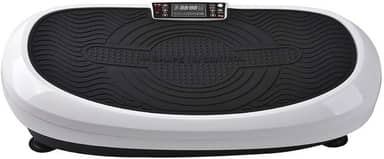WCT FITNESS Plataforma Vibratória Pro 220V - 30 Níveis de Velocidade - Branco e Preto - Controlo Remoto