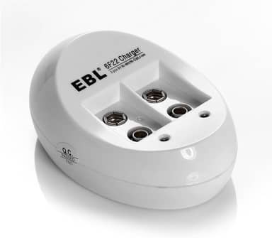 MPOWER - Carregador USB para Baterias Recarregáveis 9V, Duplo, Compatível com Bateria Ni-MH Li-ion Ni-CD, Modelo LN-6415, Recarga Eficiente e Simultaneamente