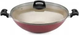 Panela Wok Paella Cereja 28cm 4,1l Antiaderente Teflon