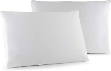 Kit 02 Fronhas Classic Tecido Percal 400 Fios 70x50 cm Antiácaro, Anti-pilling com Toque Macio - Branco