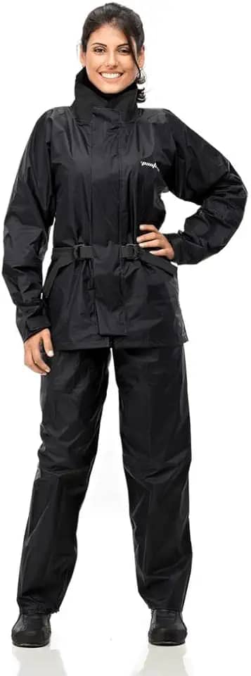 Pantaneiro CAPA DE CHUVA MOTO NYLON FEMININA REF 1100, Preto EX