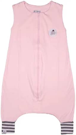 Saco de dormir infantil com pé Suedine Rosa, Lefante, Rosa, 1