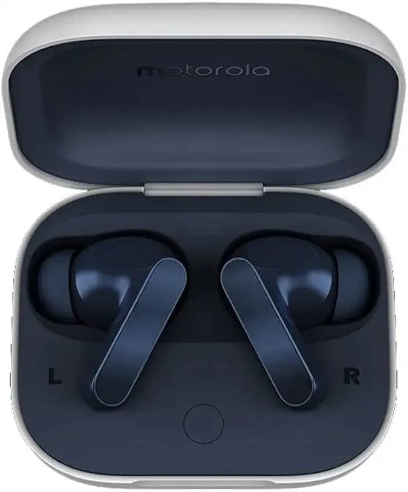 Fone de ouvido Sem Fio Bluetooth Motorola Moto Buds Cancelamento de Ruído Ativo - Dark Blue
