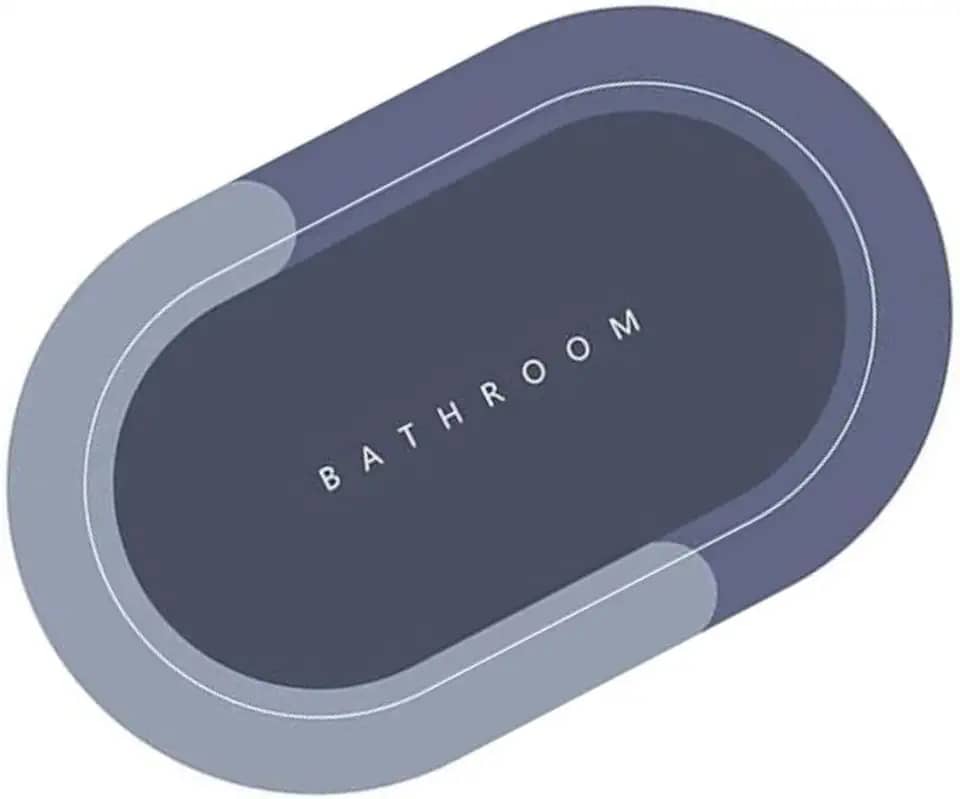 Tapete Mágico Antiderrapante Super Absorvente De Secagem Para Banheiro E Casa