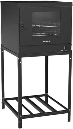 Forno A Gás Industrial Fi 109l Com Base Preto Fosco Venax