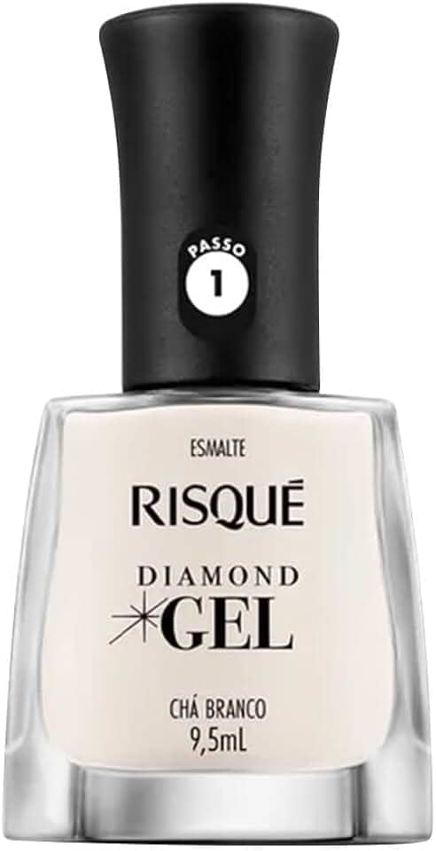 Risqué Esmalte Diamond Gel Chá Branco Natural 9 5 Ml
