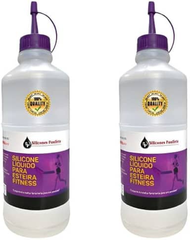 Kit de Silicone Lubrificante 2 Litros Para Esteiras Ergométrica Profissional e Domestica
