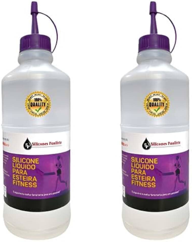 Kit de Silicone Lubrificante 2 Litros Para Esteiras Ergométrica Profissional e Domestica