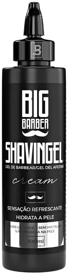 Shaving Gel Barbear Bisnaga Big Barber Cream 300ml Profissional