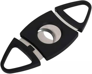 Cortador De Charuto Profissional Em V Guilhotina Preto Laminas Em Aço