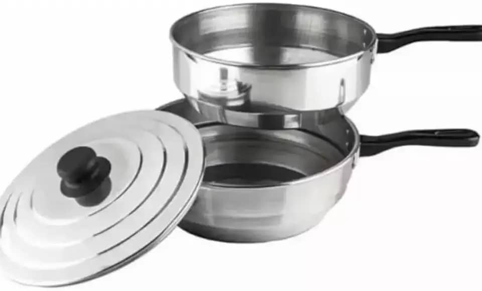 Panela Banho Maria Chocolateira Derretedeira Alumínio (Ideal para Derreter de Chocolate sem Queimar)