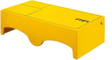 Cajon de Colo com Bongo Acoplado Híbrido 2 em 1 Encaixe Para Correia Profissional Com Captação Plug and Play CAJON DE COLO HIBRIDO AMARELO FCB23