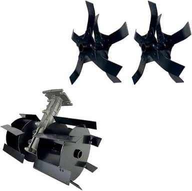 Enxada Rotativa Para Roçadeiras 360mm Tubos 26mm e 28mm Eixo Quadrado e Estriado (28mm 9 Estrias)