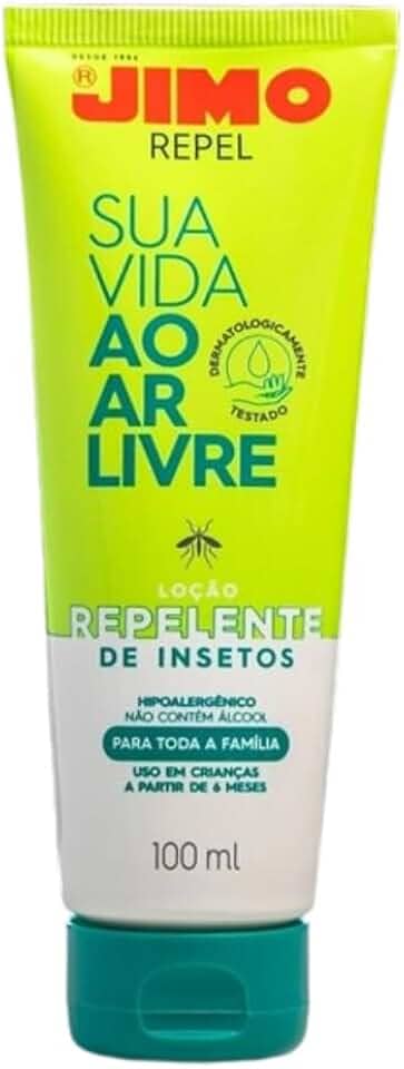 Jimo Repel Loção Repelente De Insetos Proteção 3 Horas Dermatologicamente Testado Adultos Crianças Contra Mosquitos Aedes Aegypti Dengue Zika