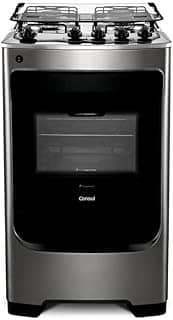 Fogão Consul 4 bocas cor Inox com acendimento automático - CFO4NAR BIVOLT