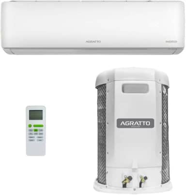 Ar Condicionado Split Agratto Hi Wall Liv Top Inverter 18.000 Btu/h Quente e Frio Monofásico Branco Lcst18qf-02i - 220v