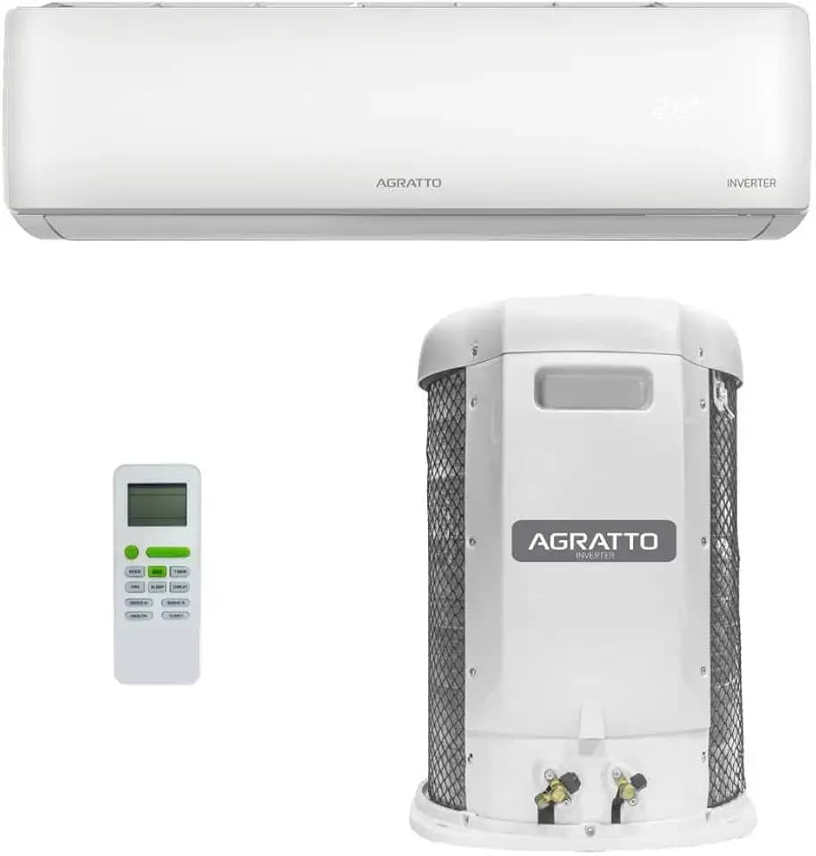 Ar Condicionado Split Agratto Hi Wall Liv Top Inverter 18.000 Btu/h Quente e Frio Monofásico Branco Lcst18qf-02i - 220v