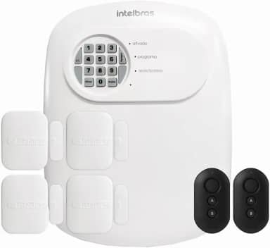 Kit Central de Alarme Anm 24 Net Intelbras 4 Sensores Magnético Abertura Porta Janela Xas 4010 Smart