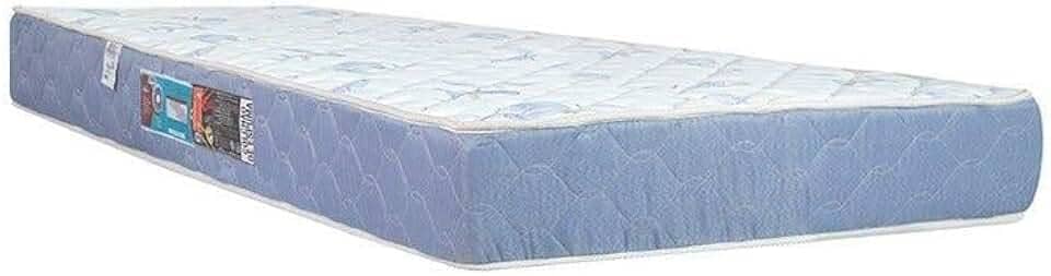 Colchão Solteiro Sleep Max Espuma D45 88x188x18cm Branco/Azul - Castor