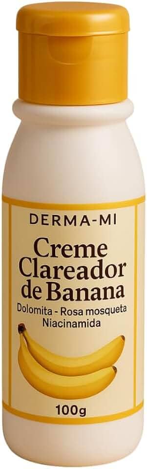 Creme Clareador de Banana 100g – Clareia Manchas Escuras, Virilhas, Axilas, Cotovelos e Joelhos