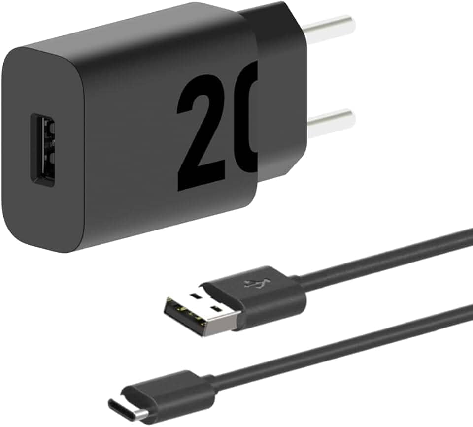 Motorola, Carregador TurboPower 20W, Cabo 1 Metro, Porta USB-A, Cabo USB-C