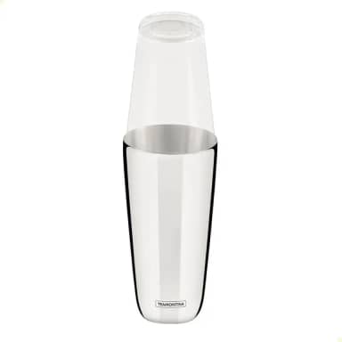 Coqueteleira Boston Tramontina em Aço Inox e Tampa em Vidro 700 ml