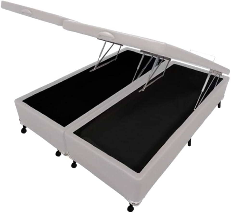 Box Baú Castor Queen Branco 158x198x35cm
