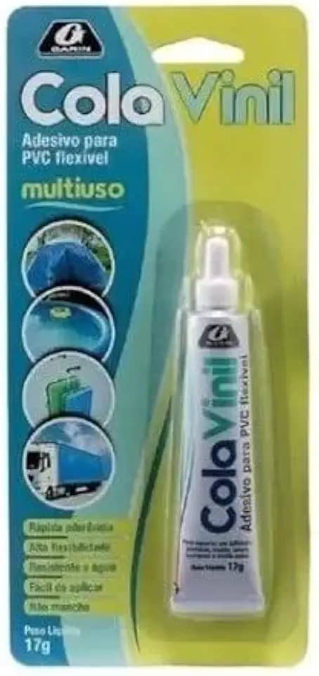Cola Vinil Multiuso 17g Adesivo para PVC Flexível Incolor