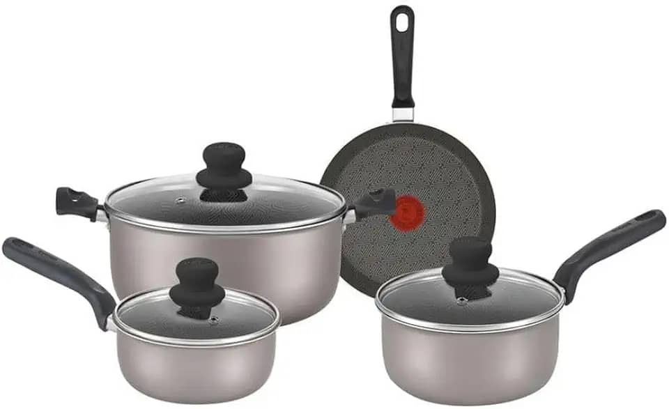 Jogo de Panelas Antiaderente Rochedo Talent Imusa 4 Peças, Cinza, com Thermo-Sinal e Revestimento Tefal®