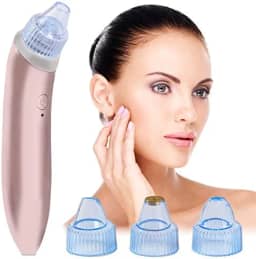 Aparelho Removedor de Cravos Espinhas e Acne Extrator Elástico Sucção a Vácuo para Limpeza Facial
