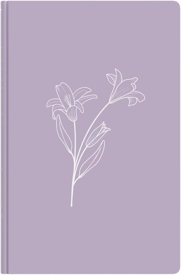 Biblia NVI Feminina - Letra Grande - Capa Dura - Lírios Lilás