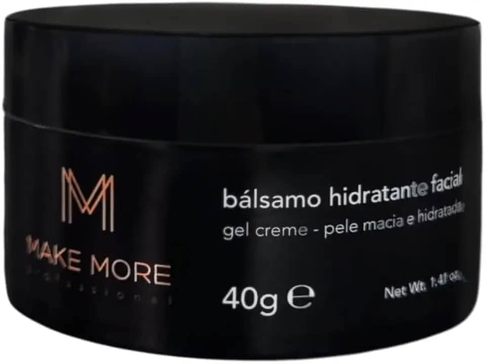 Bálsamo Hidratante Facial Make More 40g Pré Maquiagem Gel Creme Vegano Skin Care