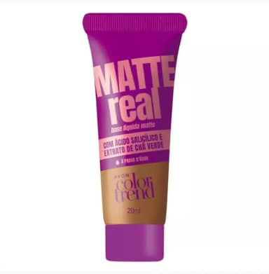 Base Líquida Matte Real Color Trend 420Q - Cor Nova A Prova D'água - Avon
