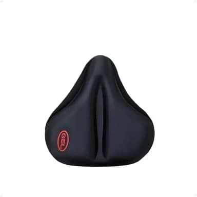 Capa de Selim Larga Gel para Banco de Bicicleta Ergométrica, Conforto Extra, Ideal para Fitness, MTB, Spinning, Pedalando Longas Distâncias, Acessório para Ciclistas e Exercícios em Casa.