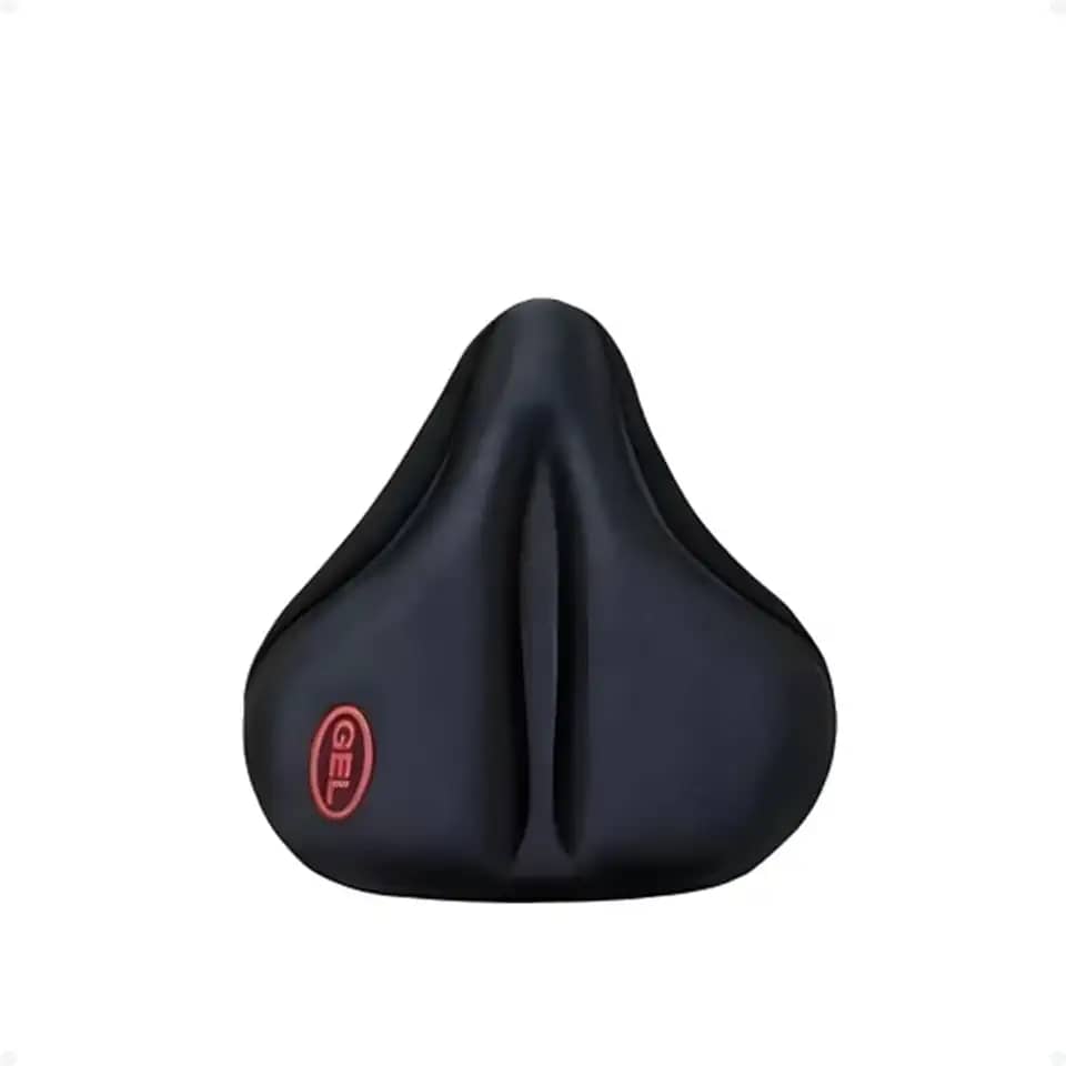 Capa de Selim Larga Gel para Banco de Bicicleta Ergométrica, Conforto Extra, Ideal para Fitness, MTB, Spinning, Pedalando Longas Distâncias, Acessório para Ciclistas e Exercícios em Casa.
