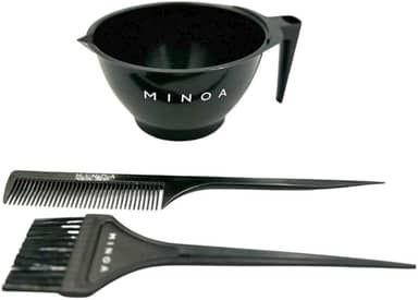 Santa Clara, Kit de tintura, Tijela graduada + pincel para tintura + pente, Preto