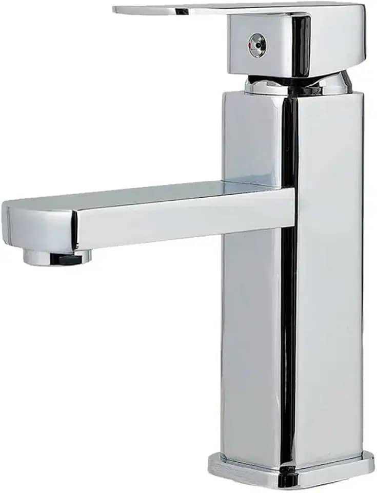 Pingoo.casa, Torneira Banheiro Misturador Monocomando Baixa Madeira - Cromado