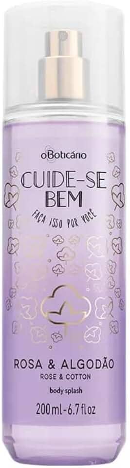 Body Splash Colônia Cuide-se Bem Rosa & Algodão 200ml O Boticário