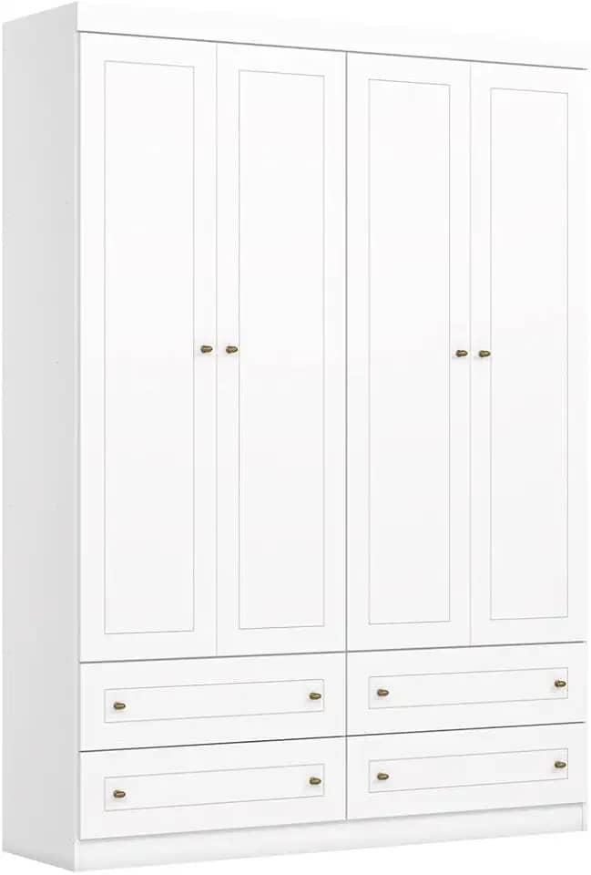 Guarda Roupa Infantil 04 Portas 04 Gavetas Americano Henn