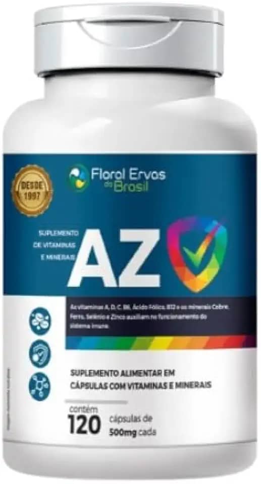 Multivitaminico AZ 120 capsulas Floral ervas do Brasil
