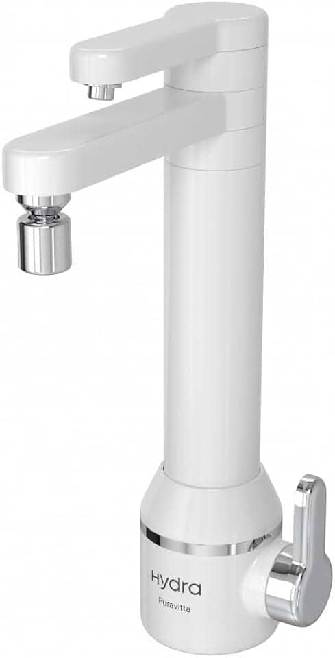 Torneira De Mesa Com Filtro Bica Alta Puravitta Branco Hydra