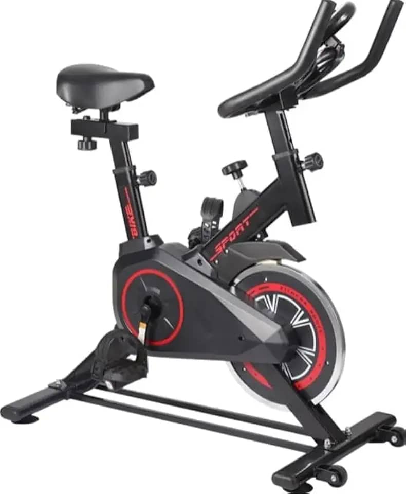 Bicicleta Ergométrica Bike Academia Spinning Silenciosa + Garrafa e Monitor Modelo Premium Pratito