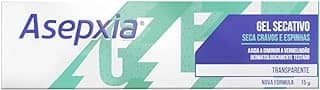 Asepxia Gel Secativo Antiacne 15 g – Seca Cravos e Espinhas Rapidamente – Fórmula Hidro-Force Transparente para Pele Oleosa e Mista – Dermatologicamente Testado