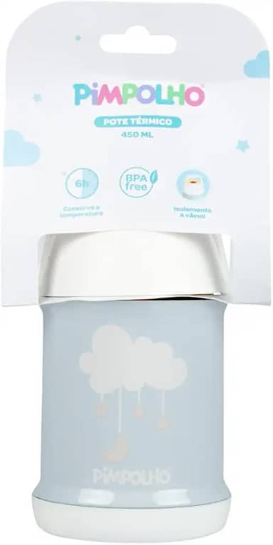 Pimpolho Pote Térmico Inox 450Ml - Unissex