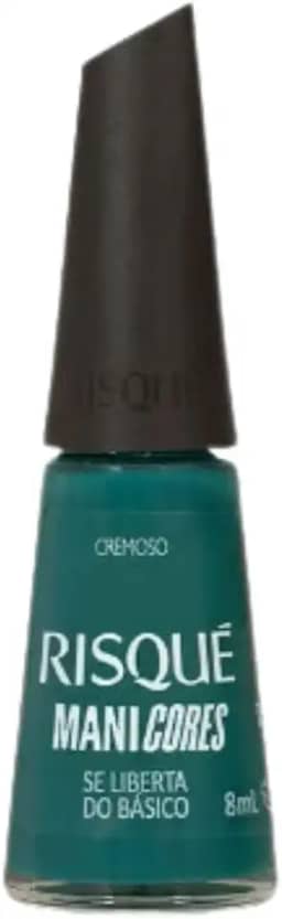 Risqué Esmalte Verde Escuro ManiCores Se Liberta do Básico Cremoso 8ml