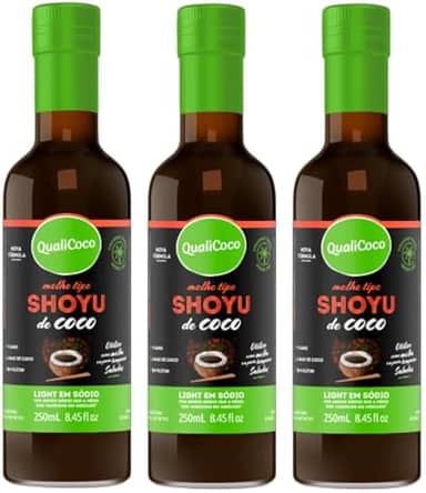 Kit 3X: Shoyu de Coco Qualicoco 250ml