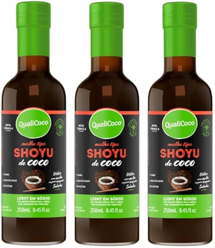 Kit 3X: Shoyu de Coco Qualicoco 250ml